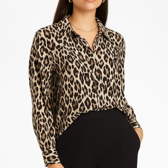 Chico’s Leopard Print Women's Top - Picture 1 of 11